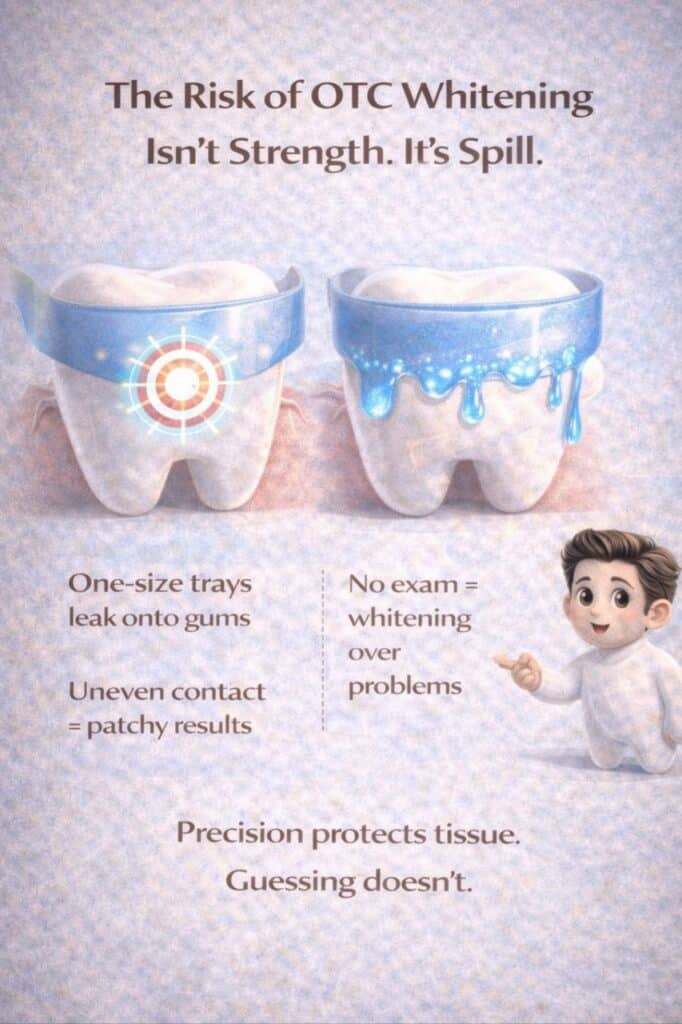 Risks of OTC whitening